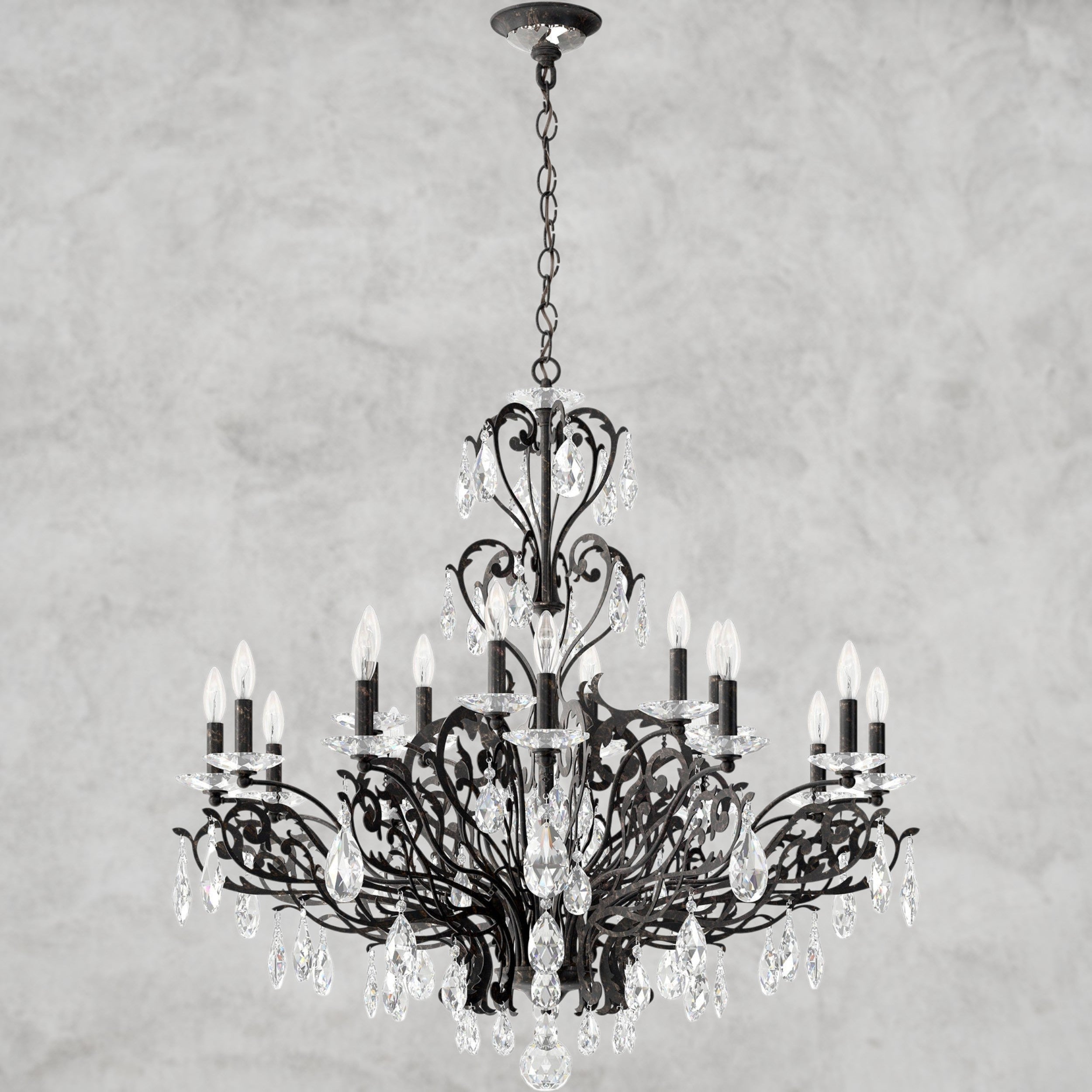 Filigrae Crystal Chandelier39"